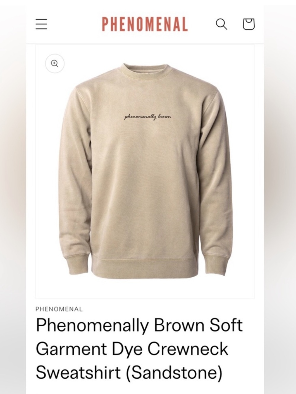 Phenomenal woman “phenomenally brown” sweatshirt - Picture 1 of 5